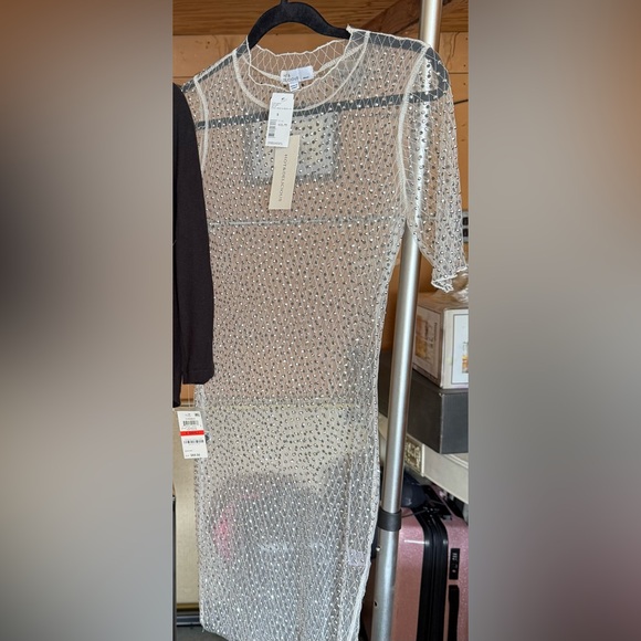 NWT. Sparkly studded sheer dress/cover up. - Picture 1 of 5